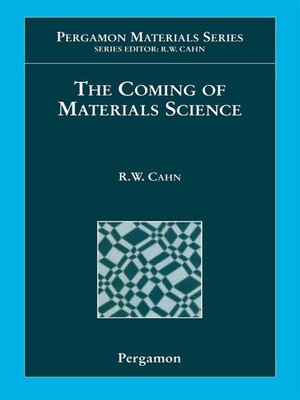 cover image of The Coming of Materials Science